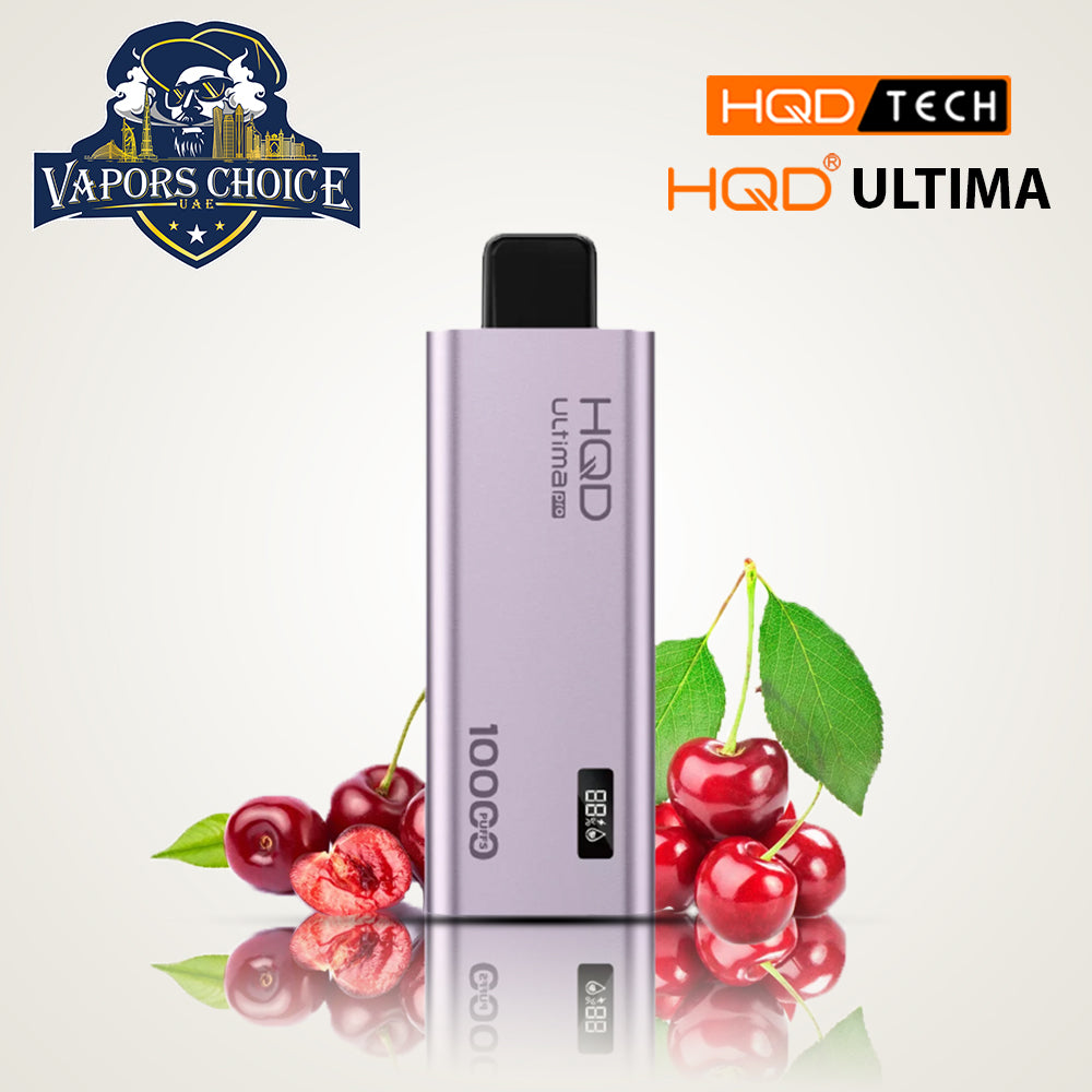 HQD ULTIMA PRO (50mg) 10000 PUFFS - DISPOSABLE VAPE Cherry UAE Sharjah